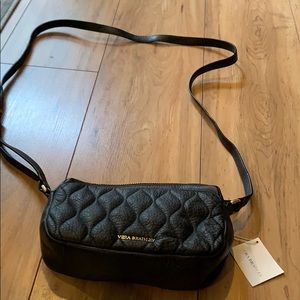 Vera Bradley Leather Small Black  Crossbody Bag